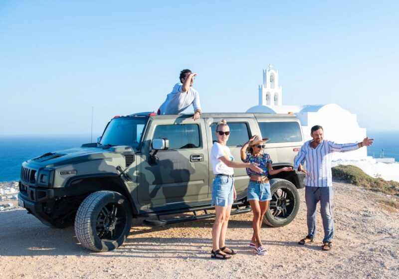 Santorinis Private HUMMER Adventures - Unique Rock Formations