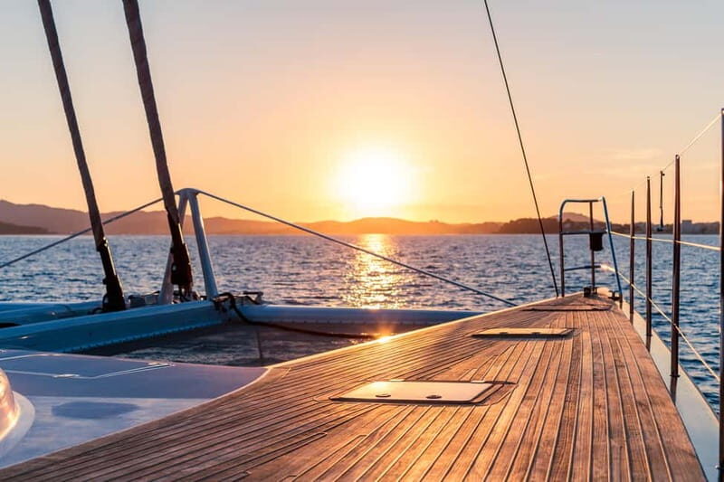 Saranda: Sunset trip & swim on VIP catamaran - adults only - Itinerary Breakdown