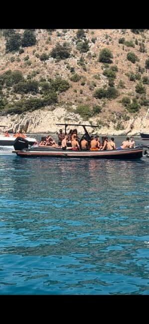 Sarandë: Boat tour to Krorza included umbrella&sunbeds - The Itinerary in Detail