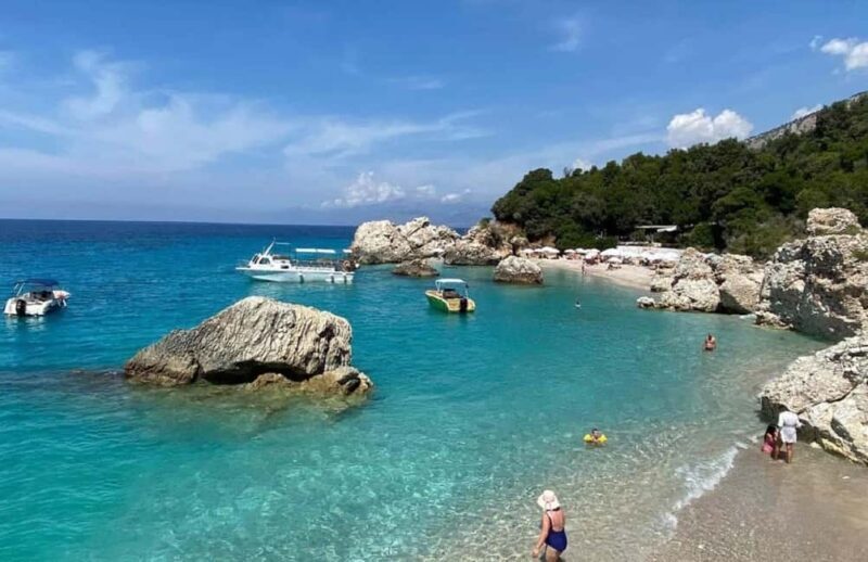 Sarandë: Boat tour to Krorza included umbrella&sunbeds - Authenticity and Experience