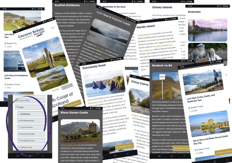 Scotland's North Coast Online Roadtrip Travel Guide - The Experience in Practice
