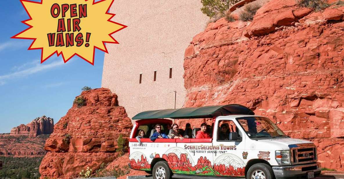 Sedona: Open-Air Van Tour With a Local Guide and 6 Stops - Taking in Sedonas Mystery and Beauty