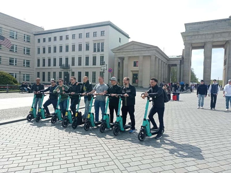 Self-drive E-Scooter shared guide in small groups - An In-Depth Look at the Berlin E-Scooter & Rickshaw Tour