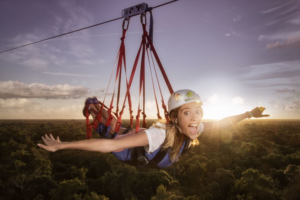 Selvatica Park: Zip Lines, ATV, Cenote Swimming, and Bungee Tour - Zip-Line Circuit Highlights