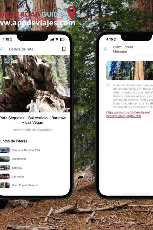Sequoias National Park Self-Guided App With Audioguide - Explore the Giant Forest