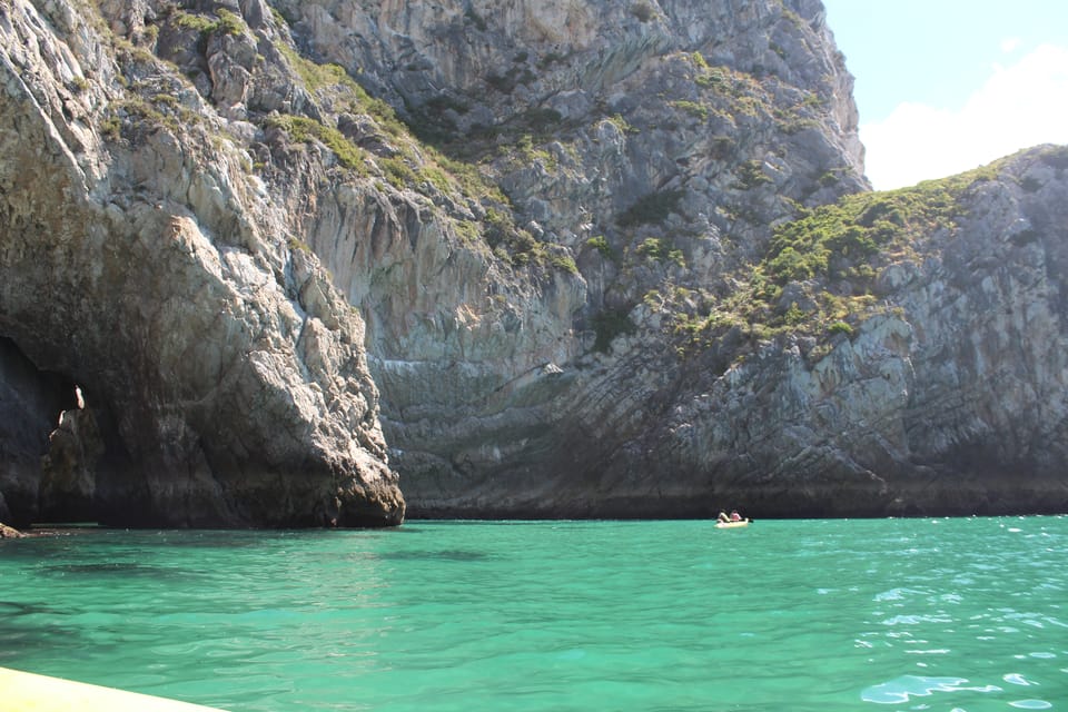 Sesimbra: Ribeiro Cavalo Beach, Caves, & Arrábida Kayak Tour - Caves and Hidden Beaches
