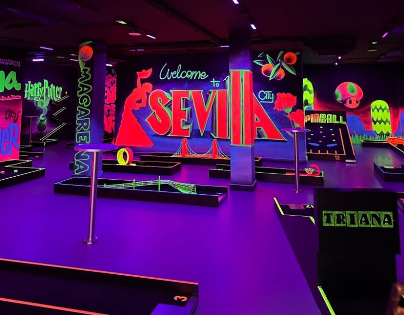 Seville: Indoor UV 18 Hole Minigolf Experience - Good To Know