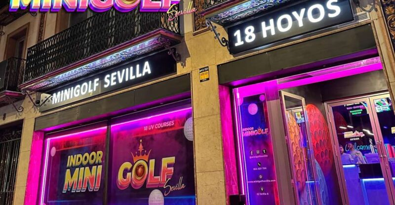 Seville: Indoor UV 18 Hole Minigolf Experience - Booking and Reservation Details