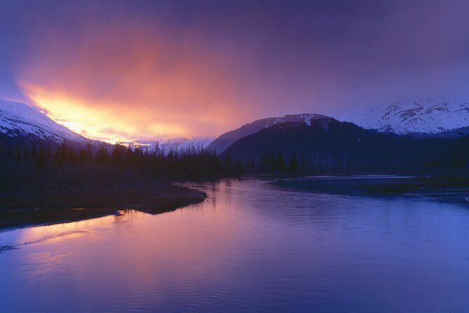 Seward Highway Scenic Drive Round Trip Anchorage to Seward - McHugh Creek Trailhead and Byron Glacier