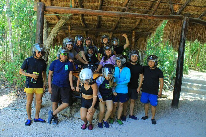 Shared ATV Express & Ziplines and Cenote Swim tour from Cancun - Key Points