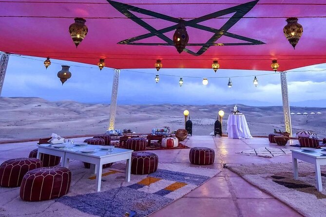 Shared Excursion From Marrakech to Agafay Desert With Dinner and Camel Ride - Itinerary and Dining Experience