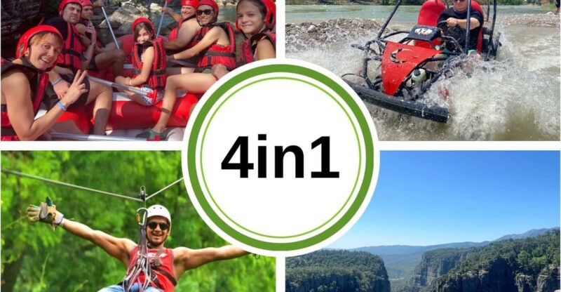 Side/Antalya: Canyon Rafting, Buggy or Quad, & Zipline Tour - An In-Depth Look at the Experience