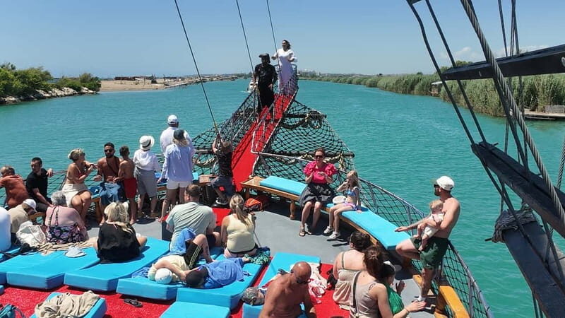 Side: Dolphin Boat Tour With Lunch Foam party Swimming - An Authentic Day on the Turkish Coast
