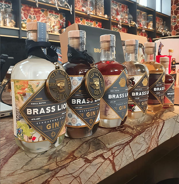Singapore: Brass Lion Gin Distillery Tour Ticket - The Tasting Experience