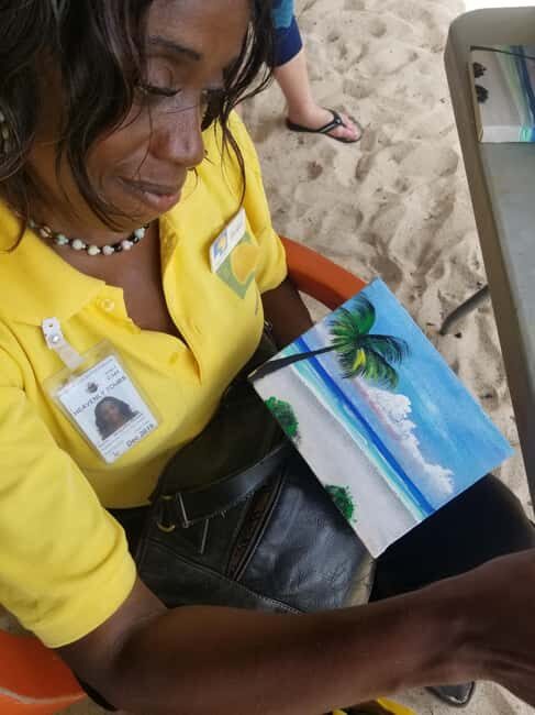 Sip & Paint with lunch on exciting Ffryes Tiki beach Bar - An In-Depth Look at the Tour Experience