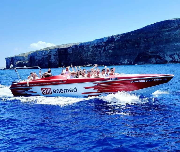 Sliema: Powerboat trip to Gozo & Comino with Caves - Blue Lagoon: 1.5 Hours of Sun and Swim