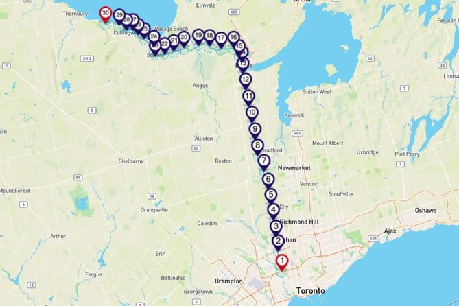 Smartphone Audio Driving Tour Between Collingwood and Toronto - Downloading the App