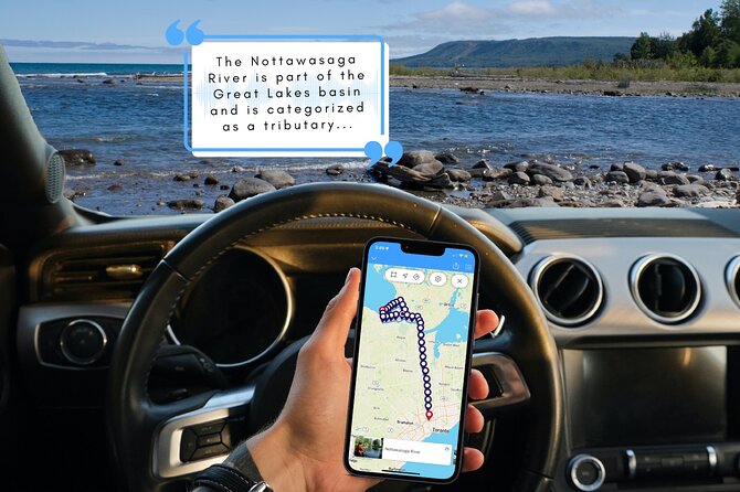 Smartphone Audio Driving Tour Between Wasaga Beach and Toronto - Tour Features