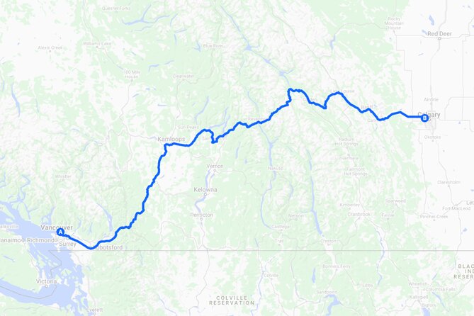 Smartphone Audio Driving Tour Package Between Calgary and Vancouver - Connectivity and Requirements
