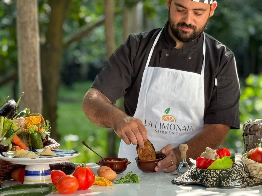 Sorrento: Authentic Italian Cooking Class in a Citrus Grove - Cooking With Fresh Ingredients
