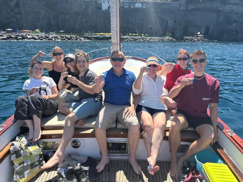 Sorrento: Boat Coastal Cruise with Swim and Limoncello - Key Points