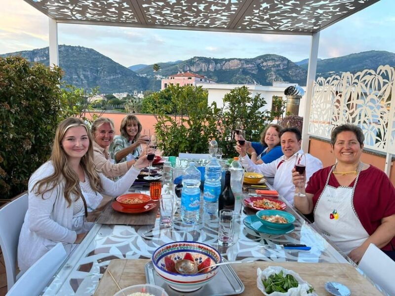 Sorrento Coast: Cooking Class at The Rooftop Terrace - Organic Ingredients and Techniques