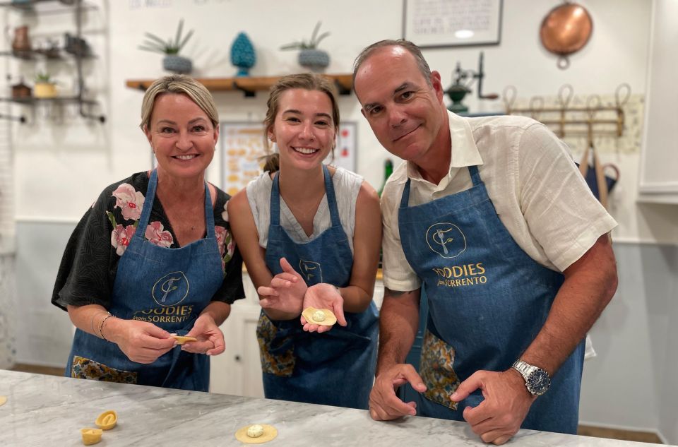 Sorrento: Pasta Masterclass With a Meal and Wine - Transportation and Meeting Point