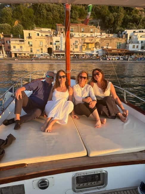 Sorrento Sunset Cruise with Aperitif on Board - Reaching Punta Campanella