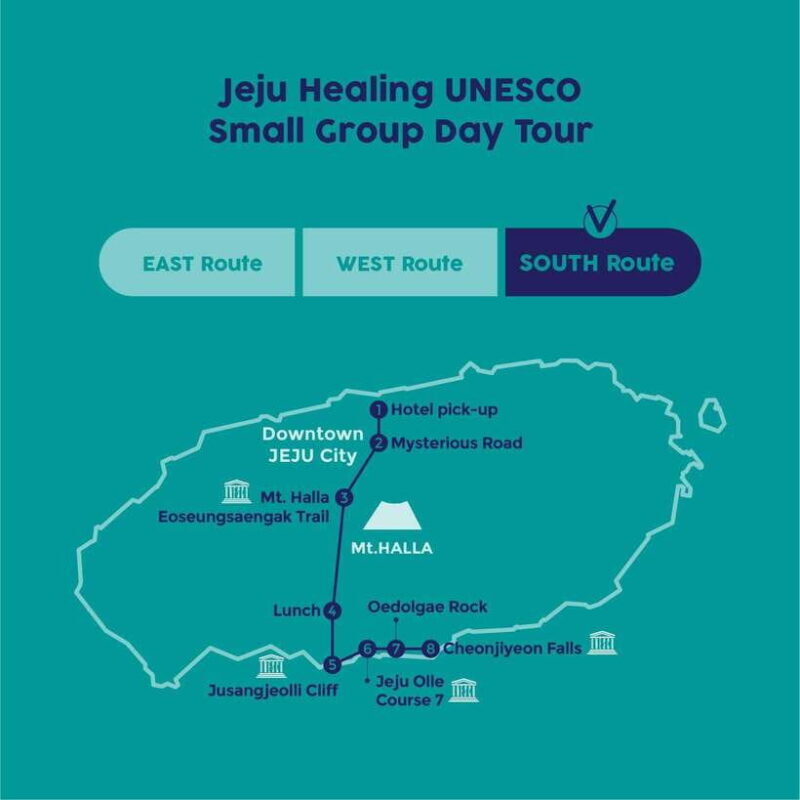 Southern Jeju Healing UNESCO Small Group Day Tour - Key Points
