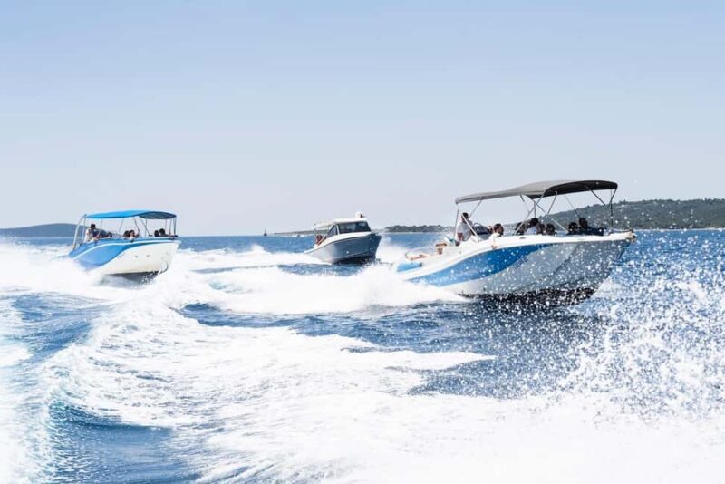 Split: Blue Lagoon, Trogir & Solta Speedboat Tour - Return Journey and Panoramic Views