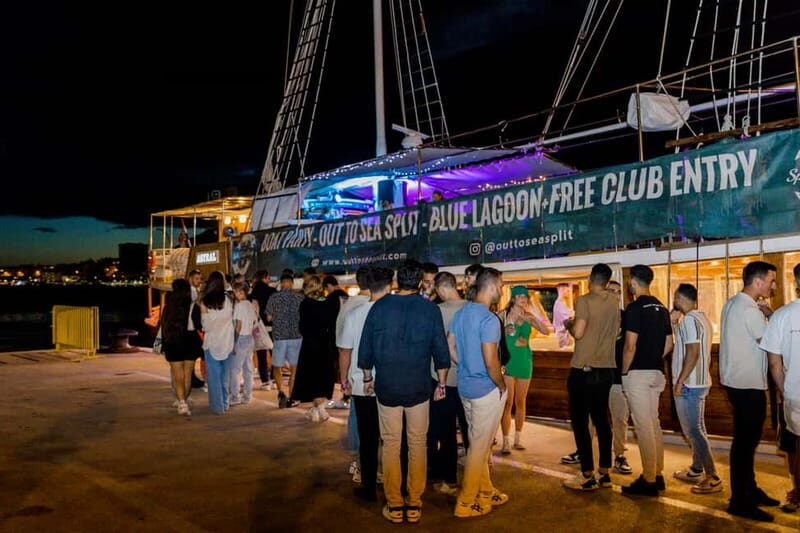 Split: Boat Crawl with Nightclub Access, Shots, & Boat Party - The Itinerary in Detail