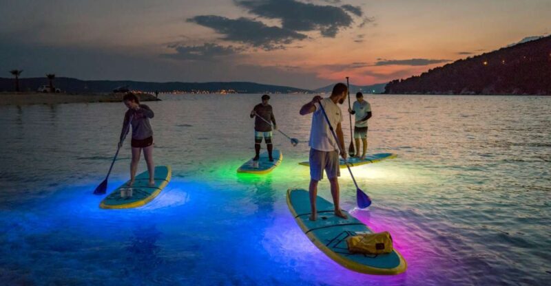 Split: Stand Up Paddleboard Night Glow Tour - Key Points