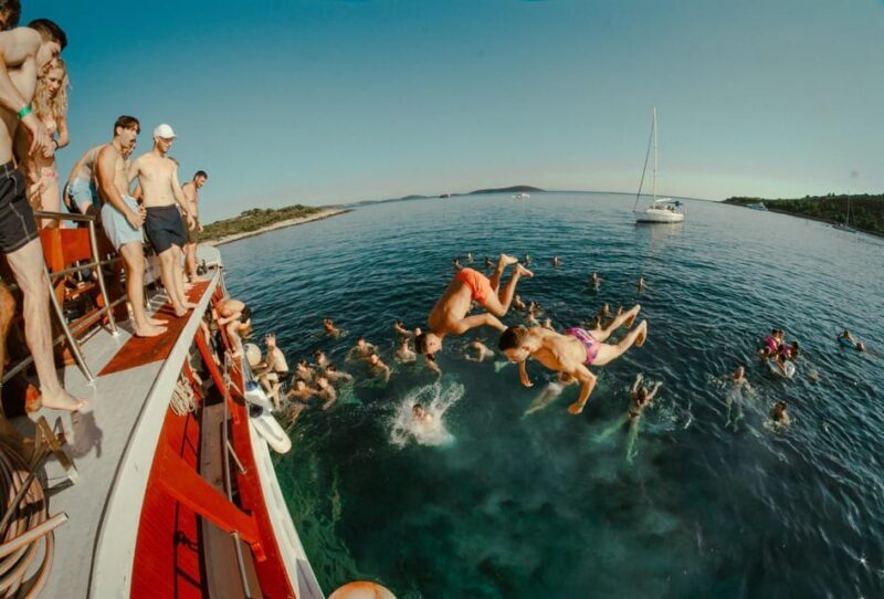 Split: Sunset Boat Party with Live DJs and Blue Lagoon Swim - FAQs
