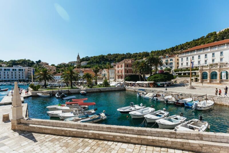 Split/Trogir: Blue Cave, Mamma Mia, Hvar and 5 Island Tour - Key Points