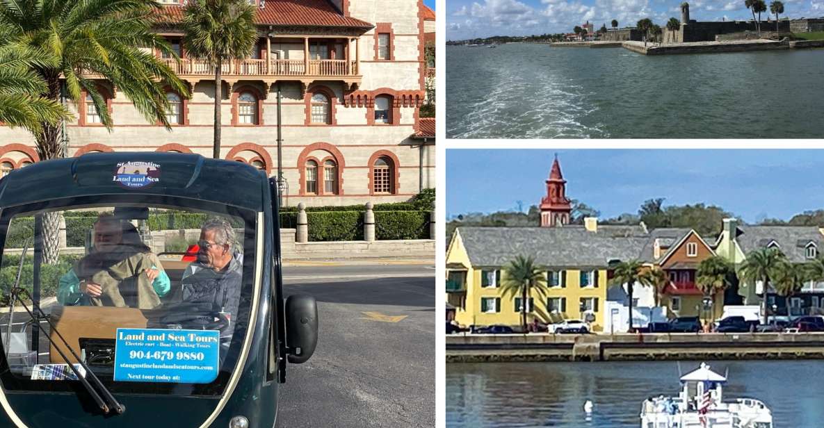 St. Augustine: Boat Cruise and Electric Golf Cart Tour - Castillo De San Marcos