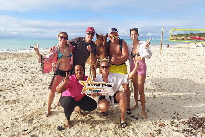St. John's,Antigua Horse Back Riding & bareback swim & Fort beach - Key Points