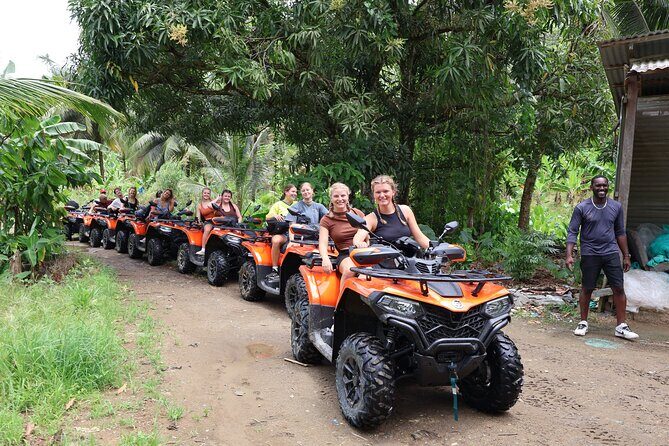 St Lucia ATV Tour : Waterfall, Plantation, Beach and Distillery - Key Points