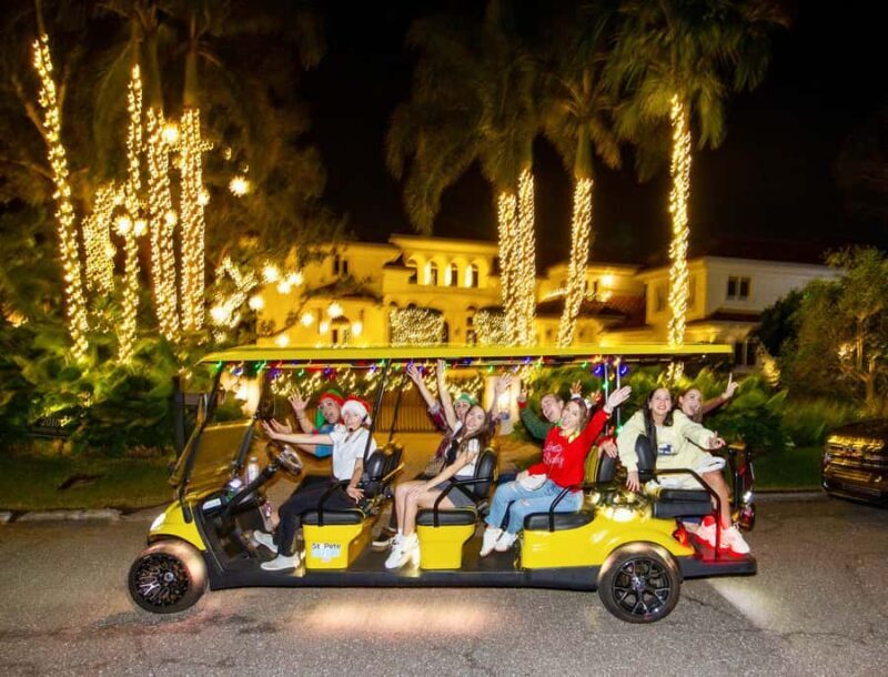 St. Pete Christmas Lights Golf Cart Tour - Key Points