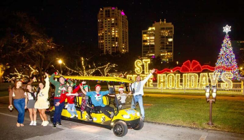 St. Pete Christmas Lights Golf Cart Tour - An In-Depth Look at the Tour