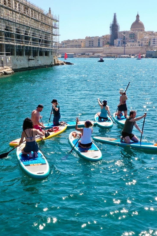 Stand Up Paddleboard Yoga Class Valetta - SUP Yoga Experience