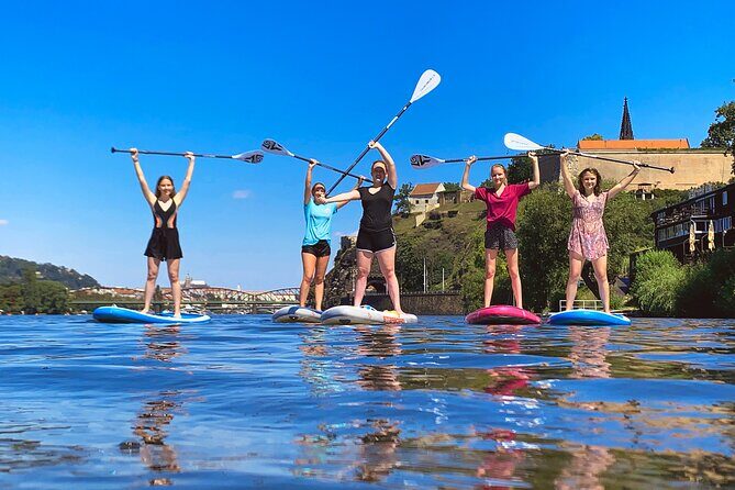 Stand-Up Paddleboarding on the Vltava River in Prague - Exploring Prague from the Water: A Stand-Up Paddleboarding Adventure on the Vltava River