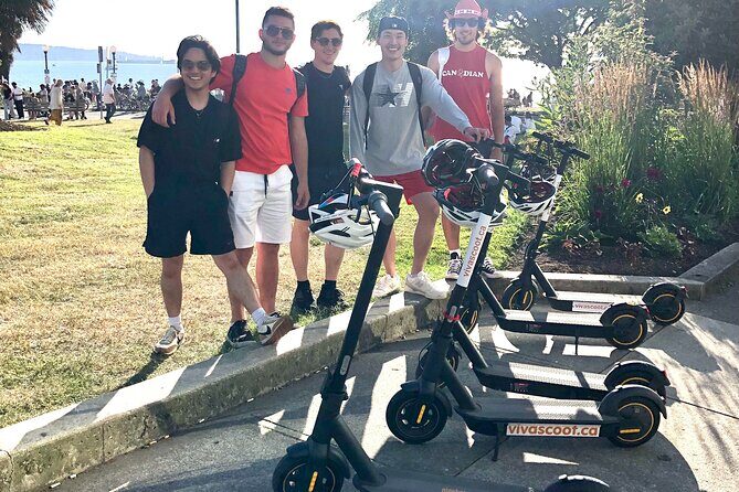 Stanley Park Seawall E-scooter Rental with Self Guided map - Key Points