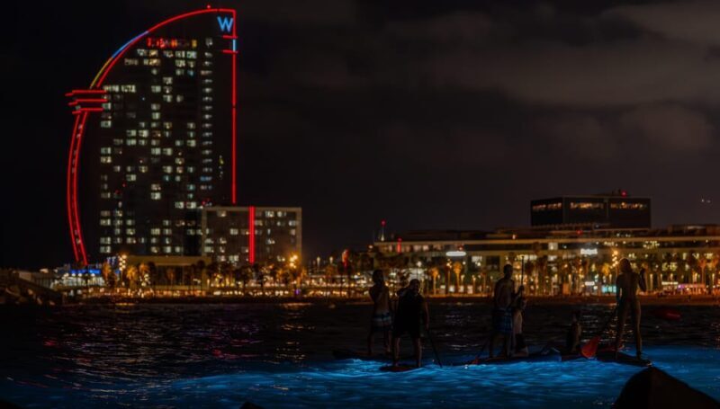Starlight Paddlesurf during the night in Barcelona - Overview of the Experience