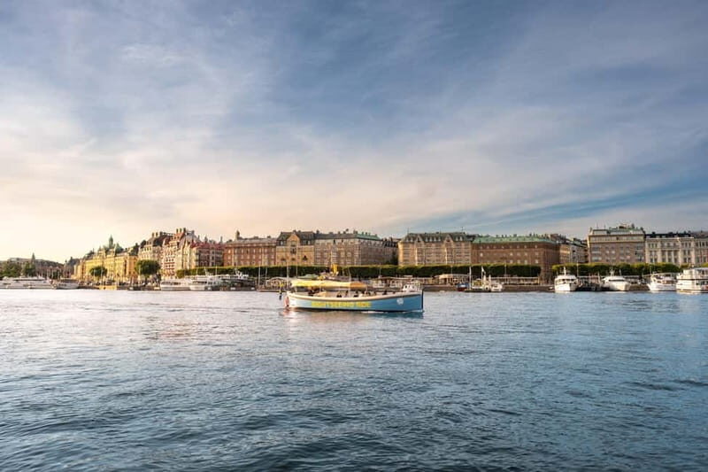 Stockholm: Guided City Sightseeing Open Electric Boat Tour - Key Points