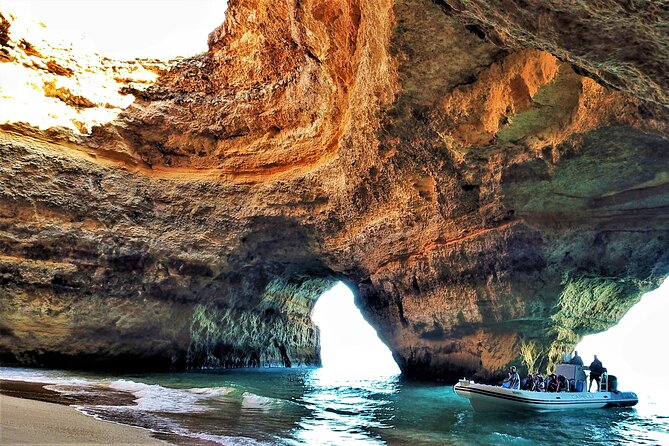 Sunset Benagil Caves and Coast - Marine Life and Coastal Geography