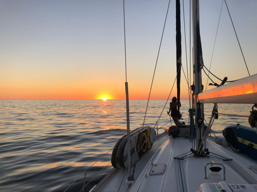 Sunset on a Luxury Sailing Yacht - Lagos - Algarve - Opportunity for Swimming