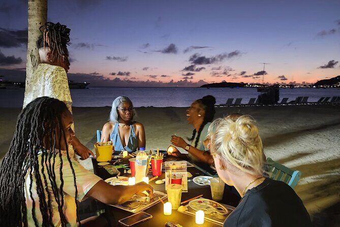 Sunset Painting Class on the Beach from Philipsburg, Sint Maarten - Key Points