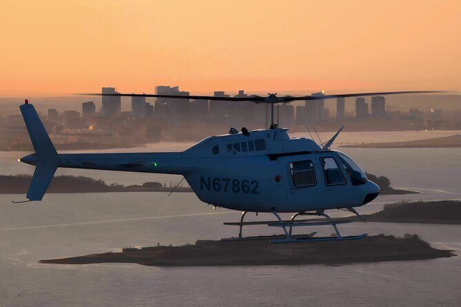 Sunset Premium Helicopter Tour Over Boston with Pickup Option - Key Points