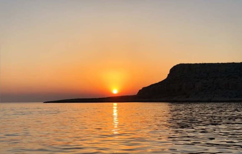 Sunset trip with swim stop at blue lagoon and turtles bay. - An Honest Take on the Sunset Cruise at Cape Greco