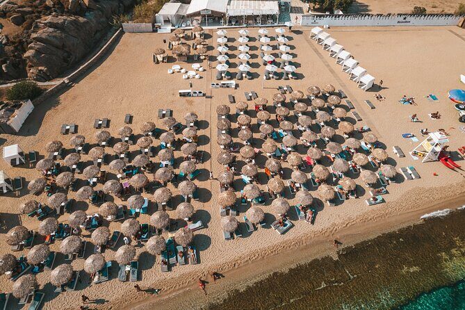 Super Paradise Beach Mykonos Seaside Sunbed (2nd row) - FAQ